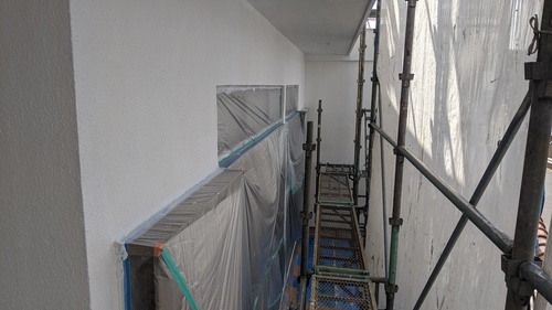 銚子市外壁塗装／G邸施工中