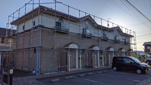 神栖市Cアパート施工中