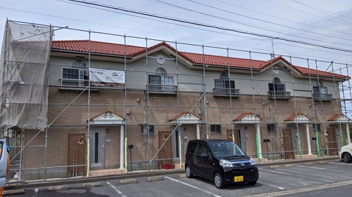 神栖市Cアパート施工中