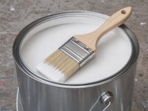 塗料缶と刷毛